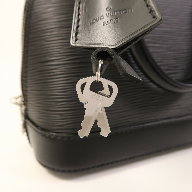 LOUIS VUITTON Epi Alma BB銀扣手挽肩背兩用袋-12