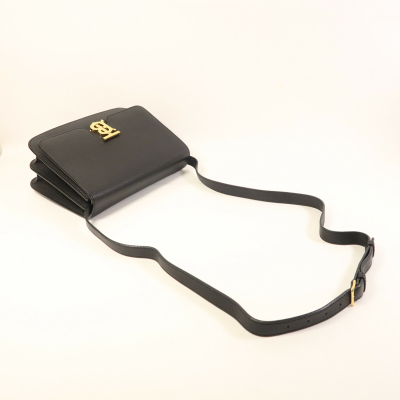 BURBERRY 牛皮皮革TB Medium金扣肩背袋-8