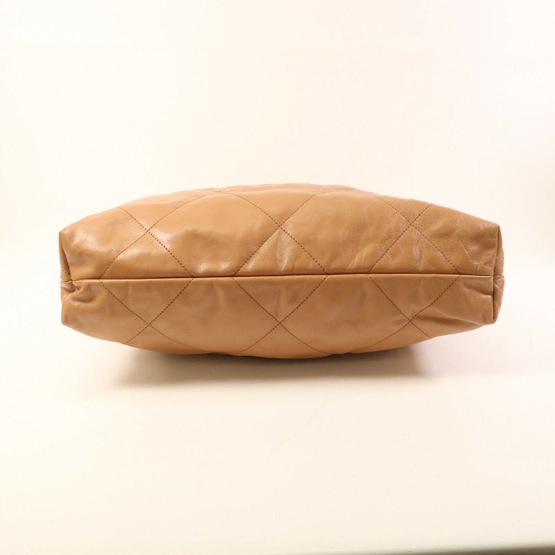 CHANEL 牛皮皮革Chanel 22 Medium金扣鏈帶肩背袋-3