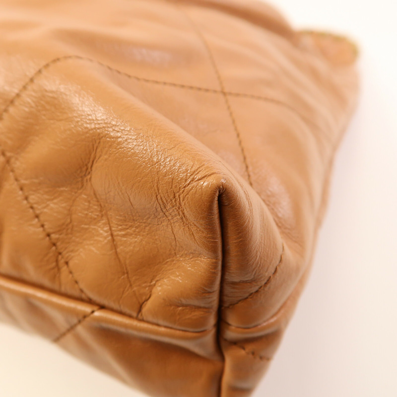 CHANEL 牛皮皮革Chanel 22 Medium金扣鏈帶肩背袋-4