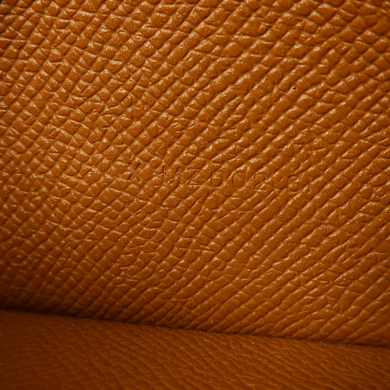 HERMES Epsom皮革Bearn W Snap Wallet銀扣長錢包Gold-15