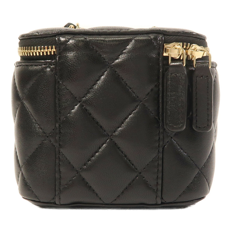 CHANEL 羊皮皮革Mini Vanity Case金扣鏈帶肩背袋-1