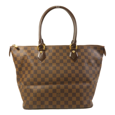 LOUIS VUITTON Damier Saleya MM金扣肩背袋/手挽袋