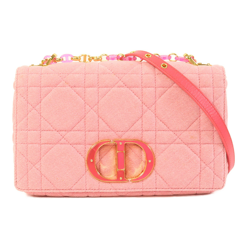 Dior 帆布Dior Caro金扣鏈帶肩背袋-0