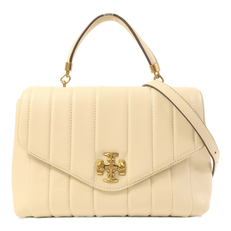 Tory Burch 牛皮皮革Kira Mini Top Handle手挽肩背兩用袋-0
