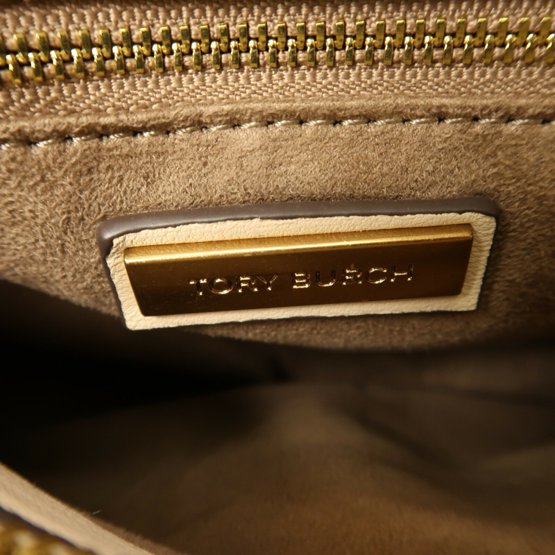 Tory Burch 牛皮皮革Kira Mini Top Handle手挽肩背兩用袋-12