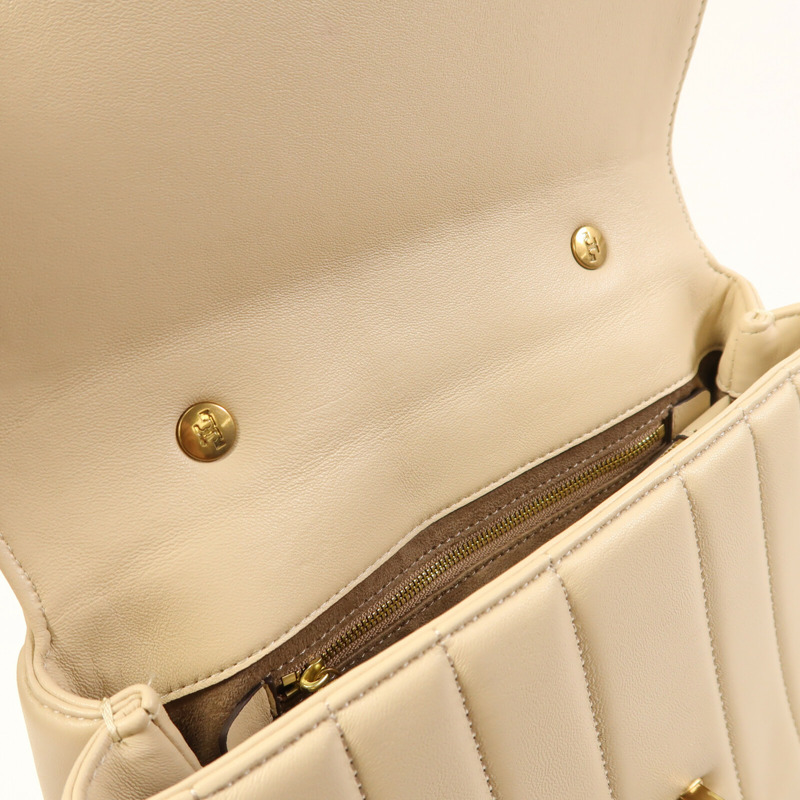 Tory Burch 牛皮皮革Kira Mini Top Handle手挽肩背兩用袋-13