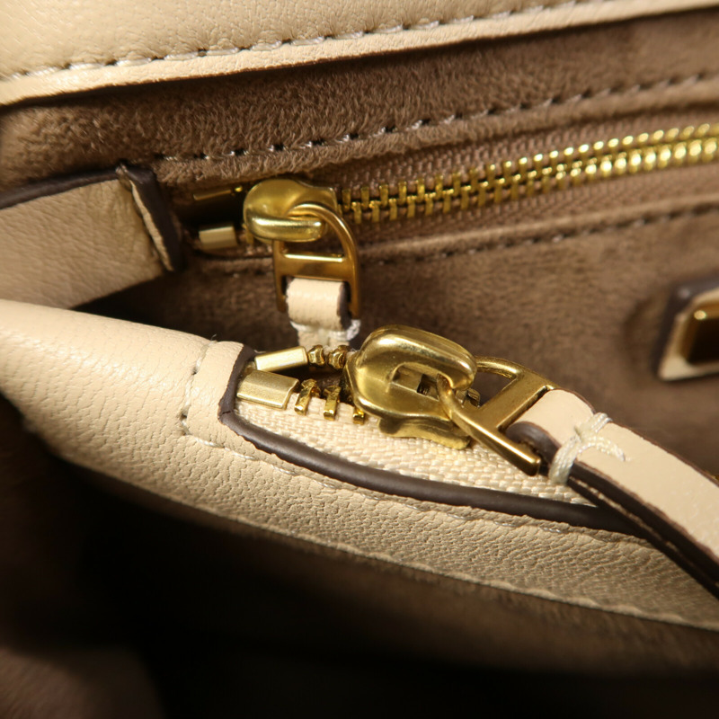 Tory Burch 牛皮皮革Kira Mini Top Handle手挽肩背兩用袋-14