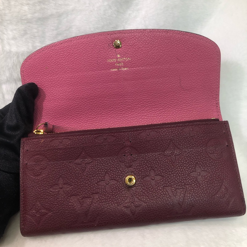 LV Monogram 葡萄紅 Empreinte Emilie 長夾XB723-18