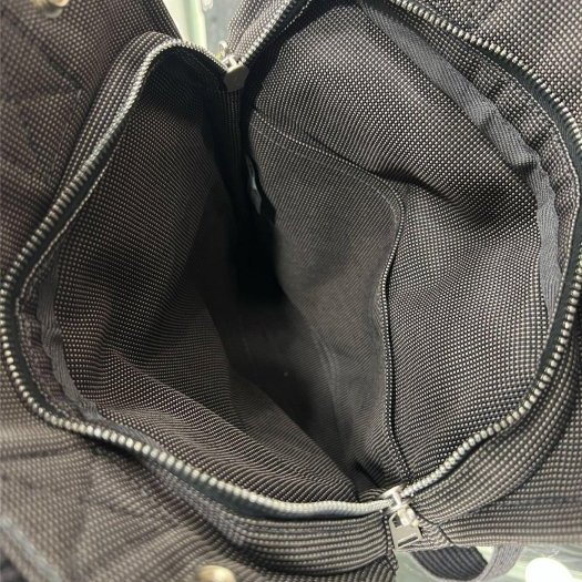 東區正精品㊣HERMES HERLINE 深灰色帆布H LOGO釦子拉鍊手提包公事包帆布包電腦包後背包小款 RZ6132-3