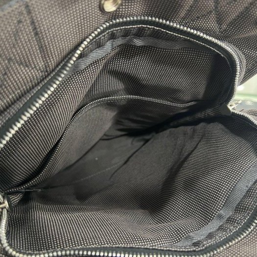 東區正精品㊣HERMES HERLINE 深灰色帆布H LOGO釦子拉鍊手提包公事包帆布包電腦包後背包小款 RZ6132-4