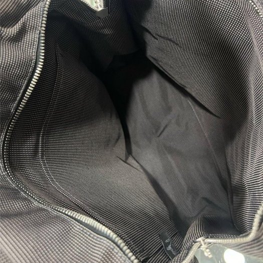 東區正精品㊣ HERMES HERLINE 深灰色帆布H LOGO釦子拉鍊手提包公事包帆布包電腦包後背包中款 RZ6132-4