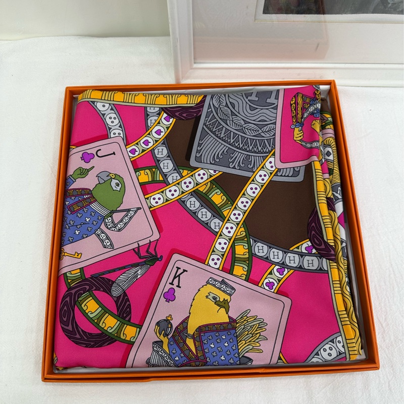 Hermes 愛馬仕 絲巾90*90-1