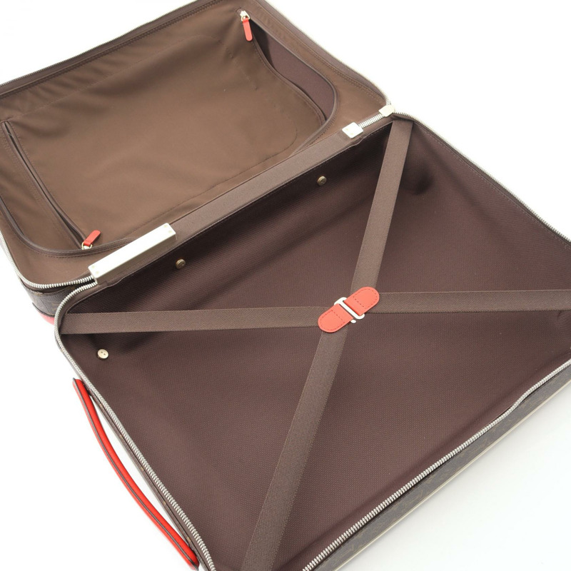 路易威登 Horizon 55 旅行手提包 M20200 Monogram 皮革 棕色/紅色 二手-2