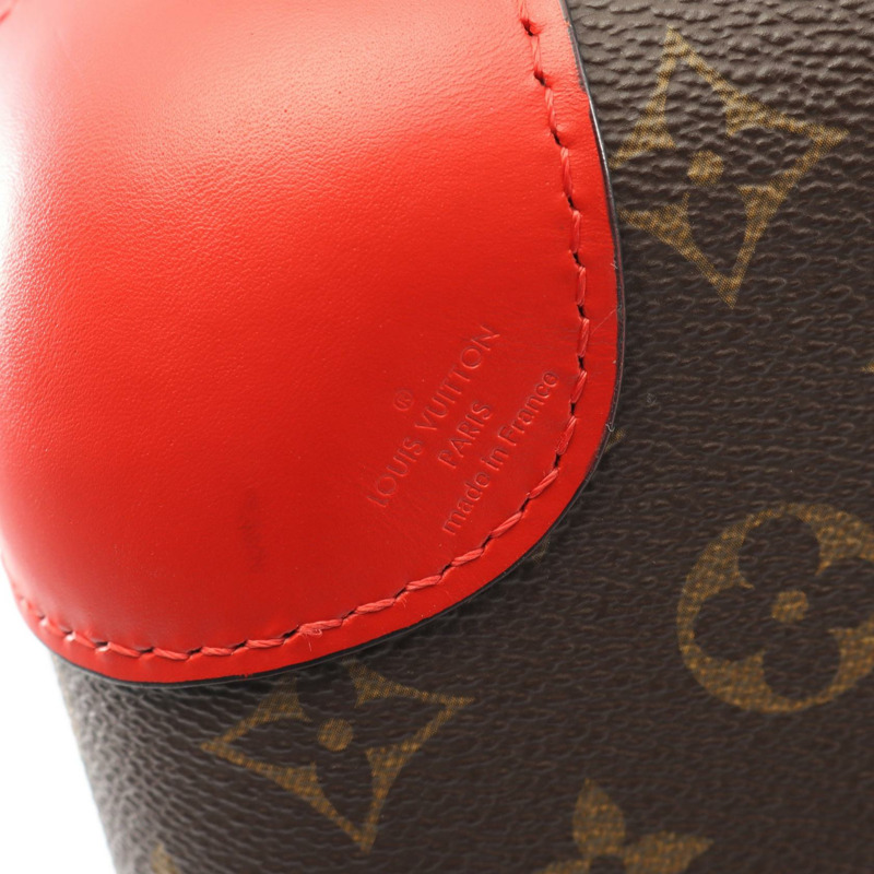 路易威登 Horizon 55 旅行手提包 M20200 Monogram 皮革 棕色/紅色 二手-3