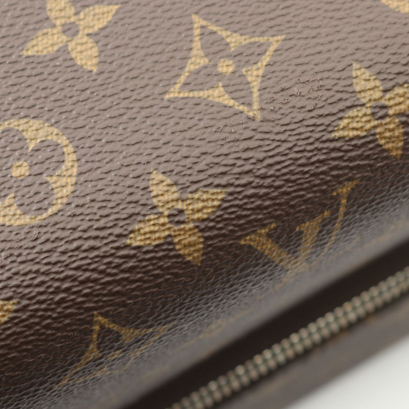 路易威登 Horizon 55 旅行手提包 M20200 Monogram 皮革 棕色/紅色 二手-8