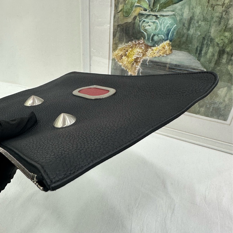 Fendi芬迪 怪獸系列牛皮信封手包-4