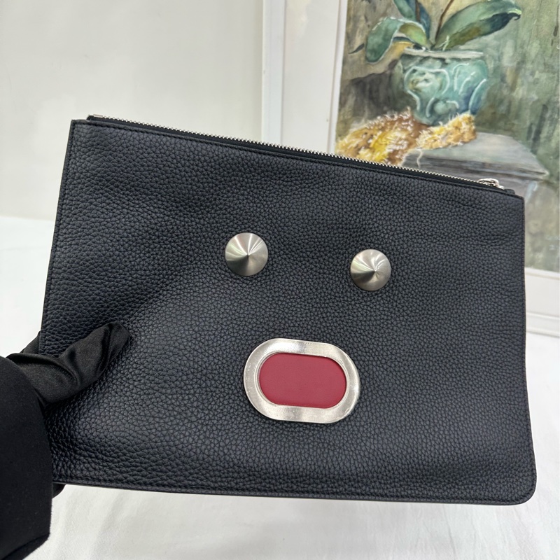 Fendi芬迪 怪獸系列牛皮信封手包-6