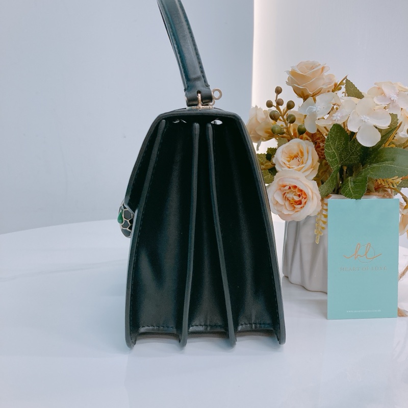 MS0469 BVLGARI 寶格麗蛇頭標誌翻蓋式鍊帶包包SERPENTI FOREVER TOP HANDLE CALFSKIN-2