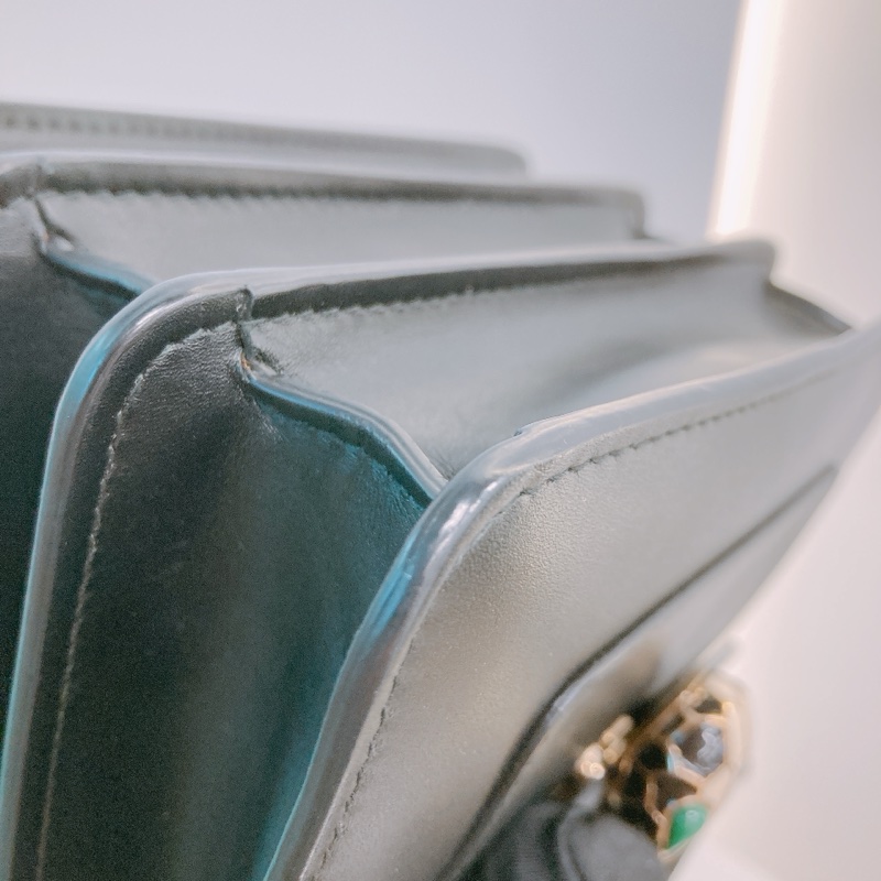 MS0469 BVLGARI 寶格麗蛇頭標誌翻蓋式鍊帶包包SERPENTI FOREVER TOP HANDLE CALFSKIN-26