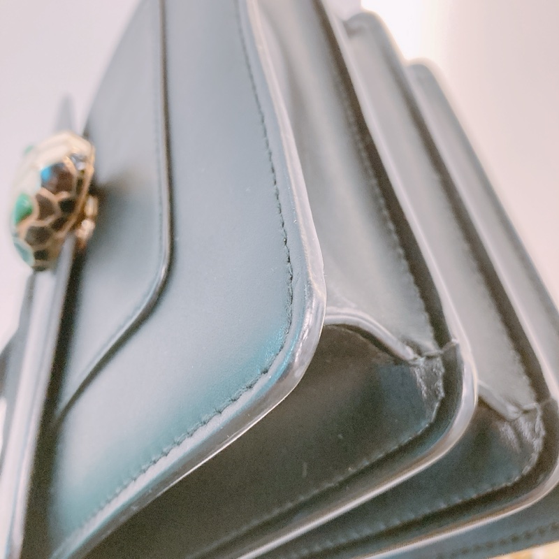 MS0469 BVLGARI 寶格麗蛇頭標誌翻蓋式鍊帶包包SERPENTI FOREVER TOP HANDLE CALFSKIN-29