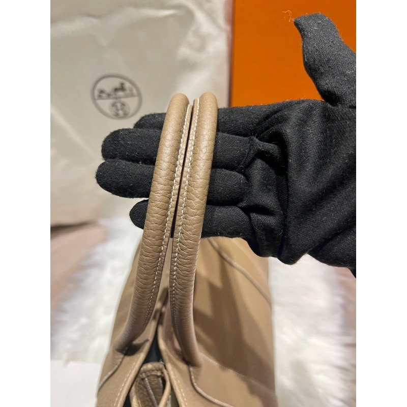 🌟 愛馬仕 Garden party 36 花園包 大象灰 全新全配-2