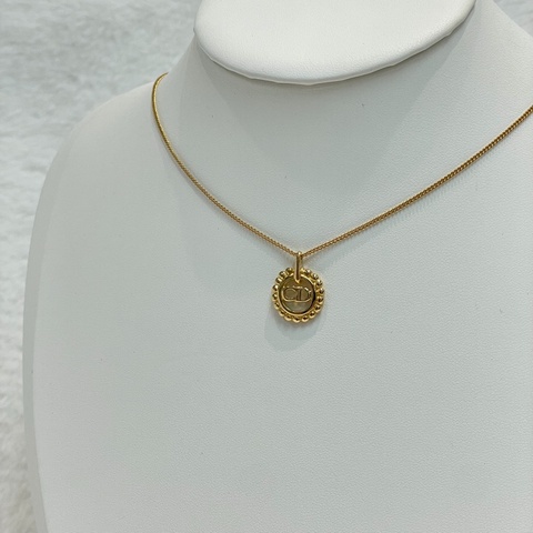 Dior 中古太陽花CD logo項鏈 X741