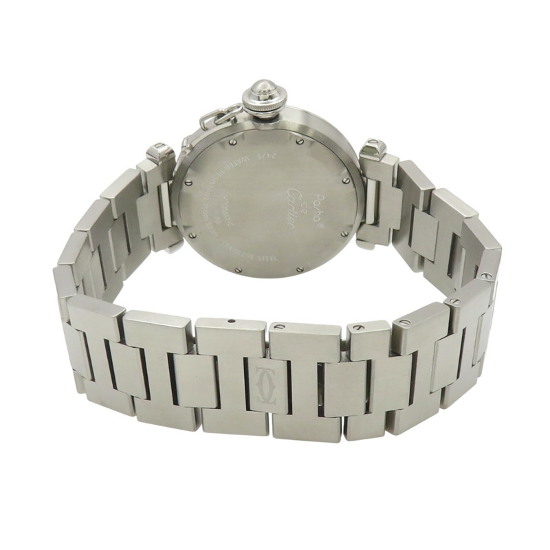 白色錶盤 不鏽鋼 Pasha C 腕錶【Cartier 卡地亞】 W31055M7(2475)-4