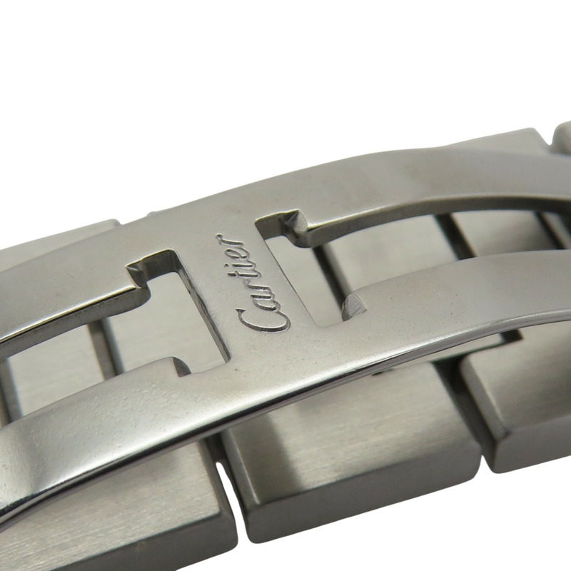 白色錶盤 不鏽鋼 Pasha C 腕錶【Cartier 卡地亞】 W31055M7(2475)-11