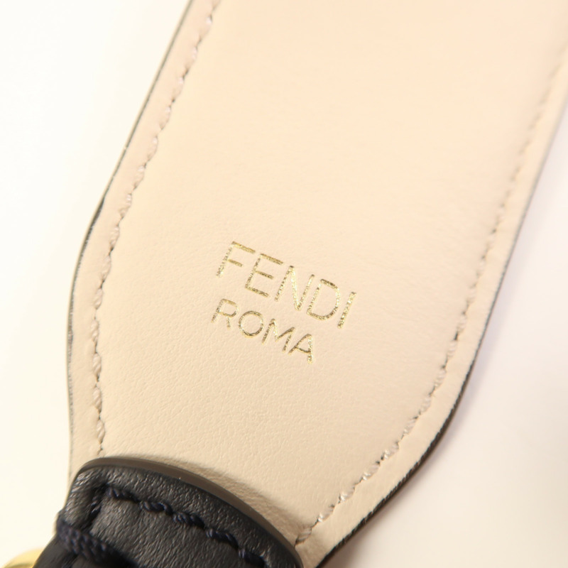 FENDI 牛皮皮革Shoulder Strap金扣肩背帶-6