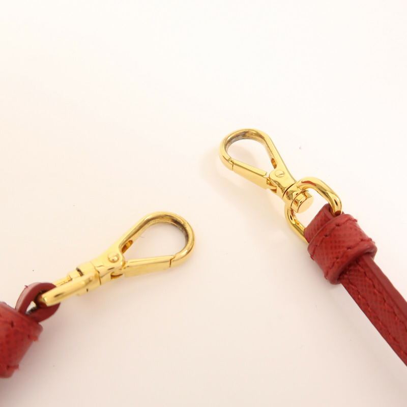PRADA Saffiano皮革2 Way Shoulder金扣手挽肩背兩用袋-9