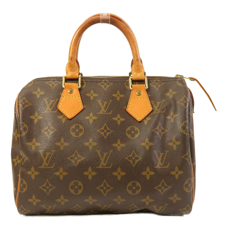 LOUIS VUITTON Monogram Speedy 25金扣手挽袋-0