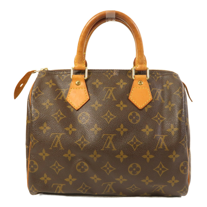 LOUIS VUITTON Monogram Speedy 25金扣手挽袋-1