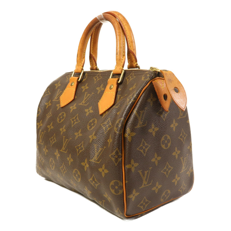 LOUIS VUITTON Monogram Speedy 25金扣手挽袋-2