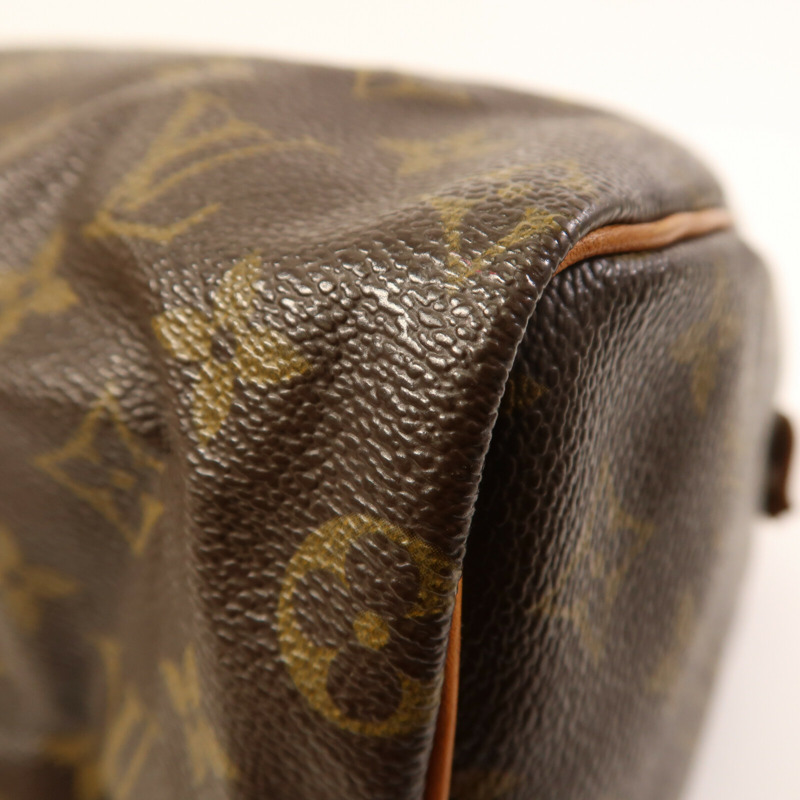 LOUIS VUITTON Monogram Speedy 25金扣手挽袋-4