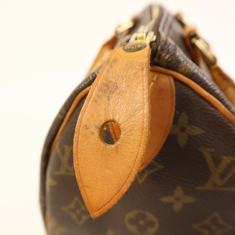LOUIS VUITTON Monogram Speedy 25金扣手挽袋-10