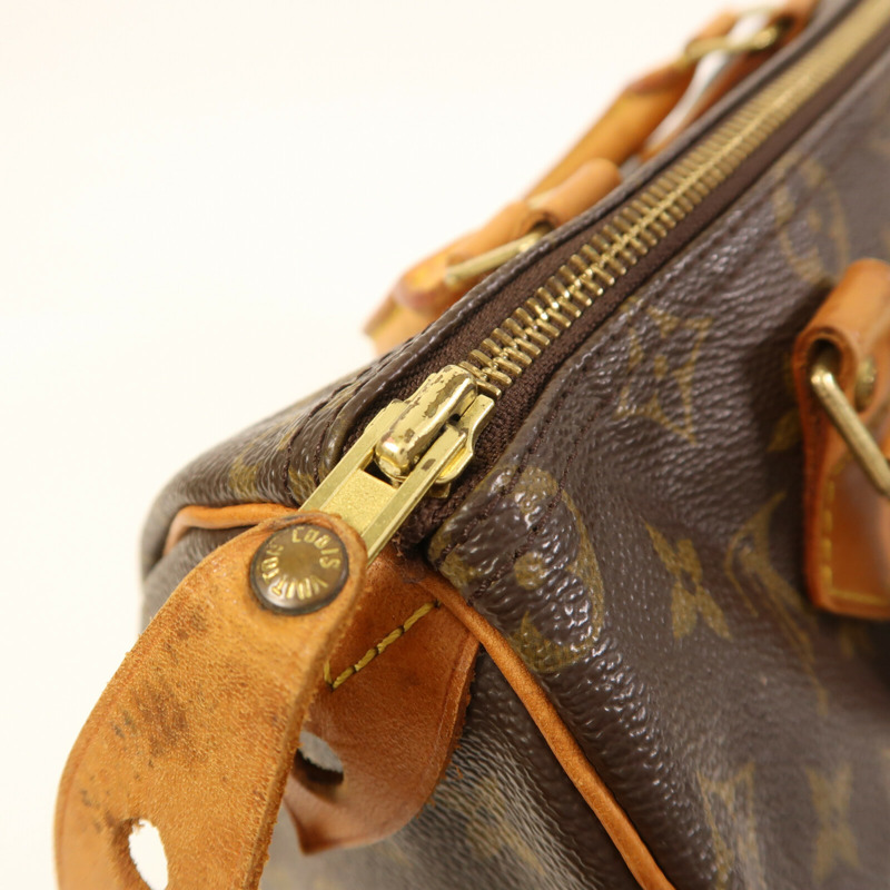 LOUIS VUITTON Monogram Speedy 25金扣手挽袋-12