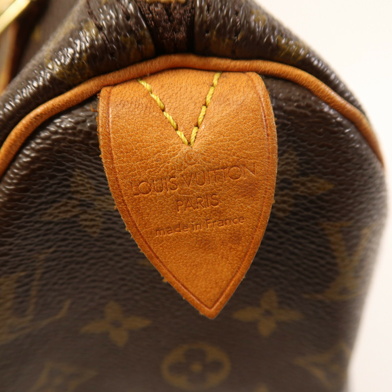 LOUIS VUITTON Monogram Speedy 25金扣手挽袋-15