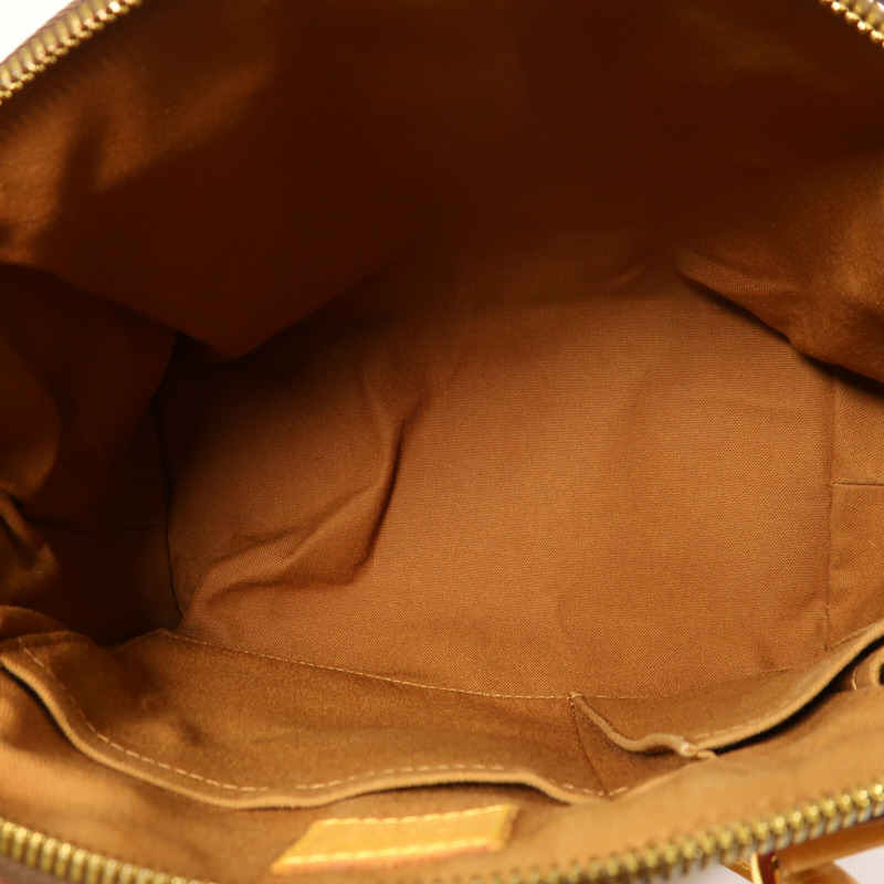 LOUIS VUITTON Monogram Tivoli PM金扣手挽袋棕色-15