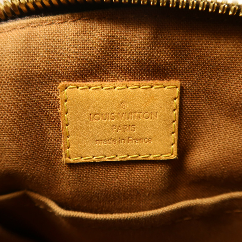 LOUIS VUITTON Monogram Tivoli PM金扣手挽袋棕色-16