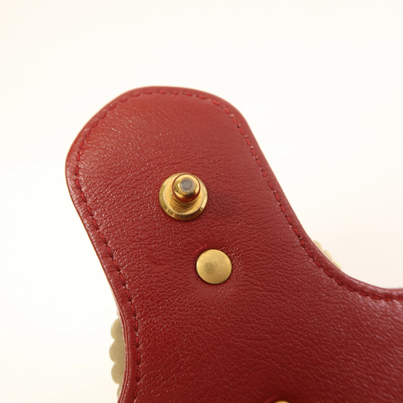 GUCCI 牛皮皮革GG Marmont金扣鏈帶肩背袋-13