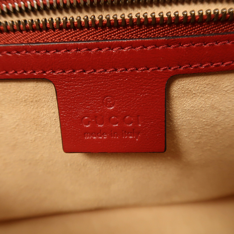 GUCCI 牛皮皮革GG Marmont金扣鏈帶肩背袋-15