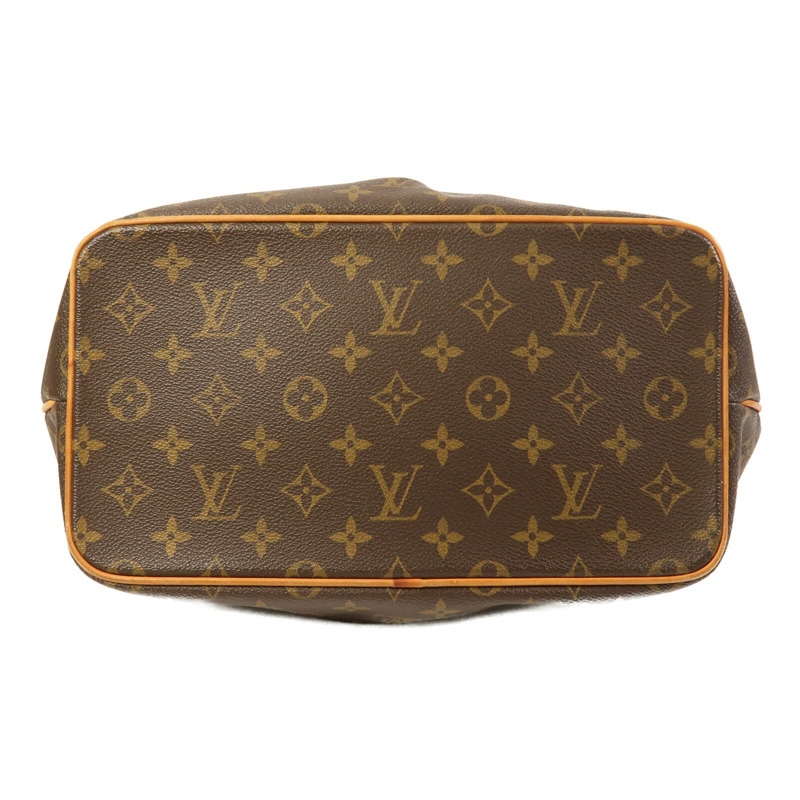 LOUIS VUITTON Monogram Palermo PM金扣手挽肩背兩用袋棕色-3