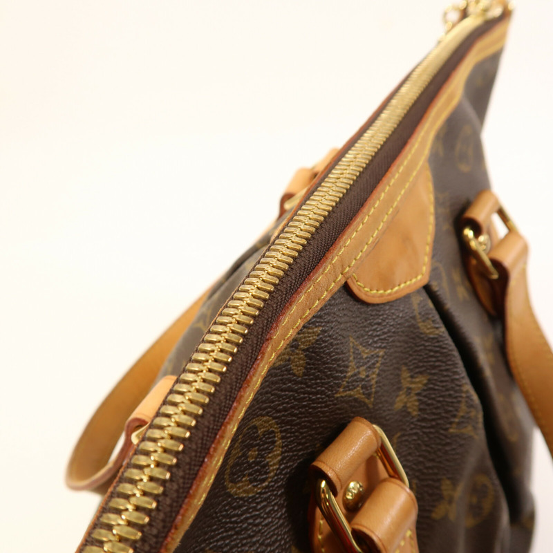 LOUIS VUITTON Monogram Palermo PM金扣手挽肩背兩用袋棕色-10