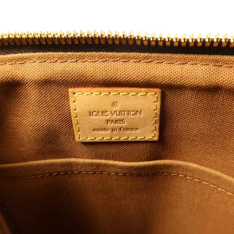 LOUIS VUITTON Monogram Palermo PM金扣手挽肩背兩用袋棕色-15