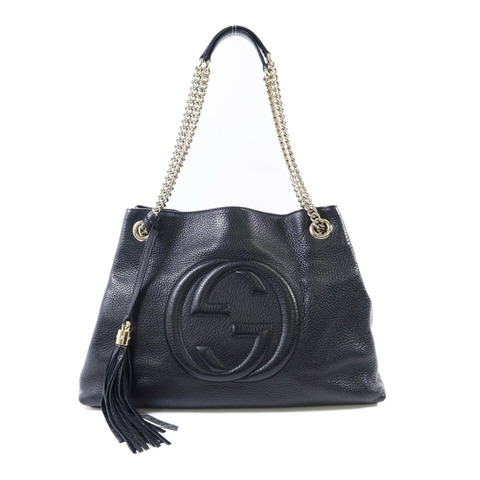 GUCCI 牛皮皮革Soho金扣肩背袋