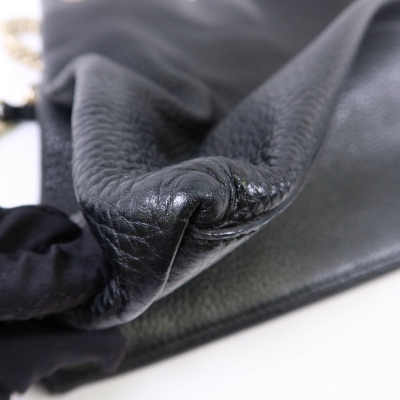 GUCCI 牛皮皮革Soho金扣肩背袋-12