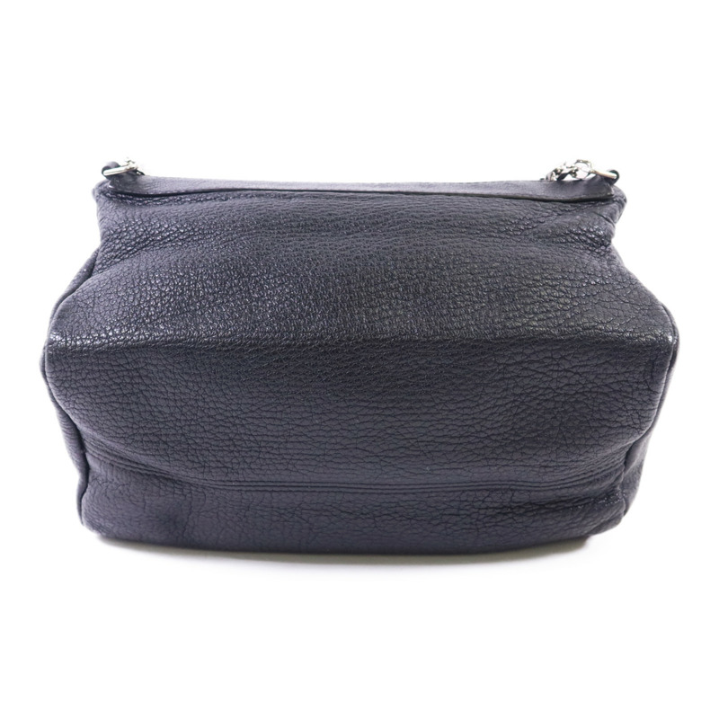 GIVENCHY 牛皮皮革Mini Pandora銀扣鏈帶肩背袋-1