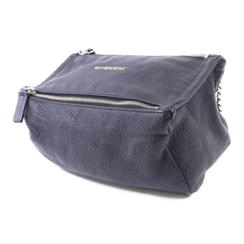 GIVENCHY 牛皮皮革Mini Pandora銀扣鏈帶肩背袋-2