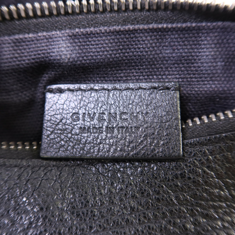 GIVENCHY 牛皮皮革Mini Pandora銀扣鏈帶肩背袋-7